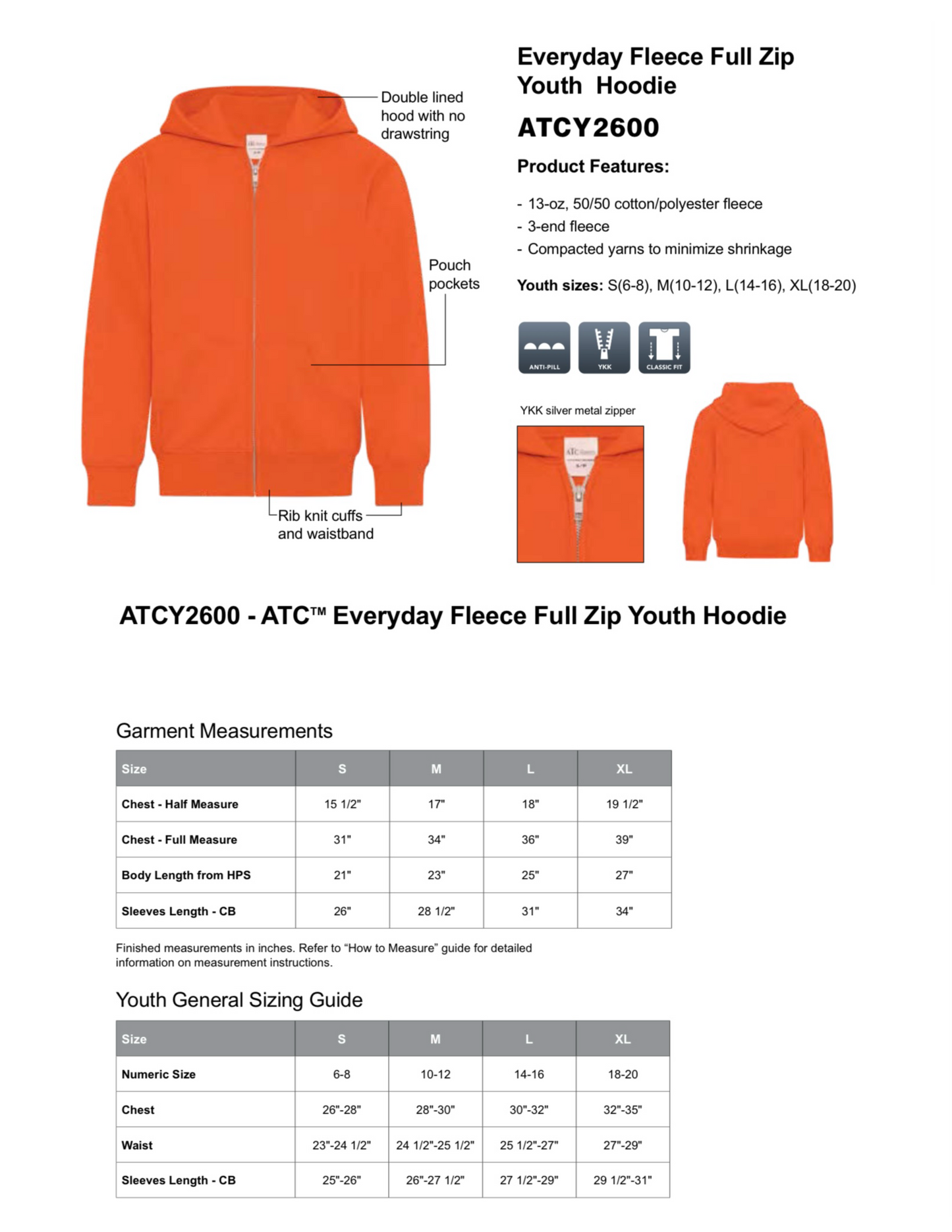 Clyde Mustangs Full Zip Sweater - Back Logo
