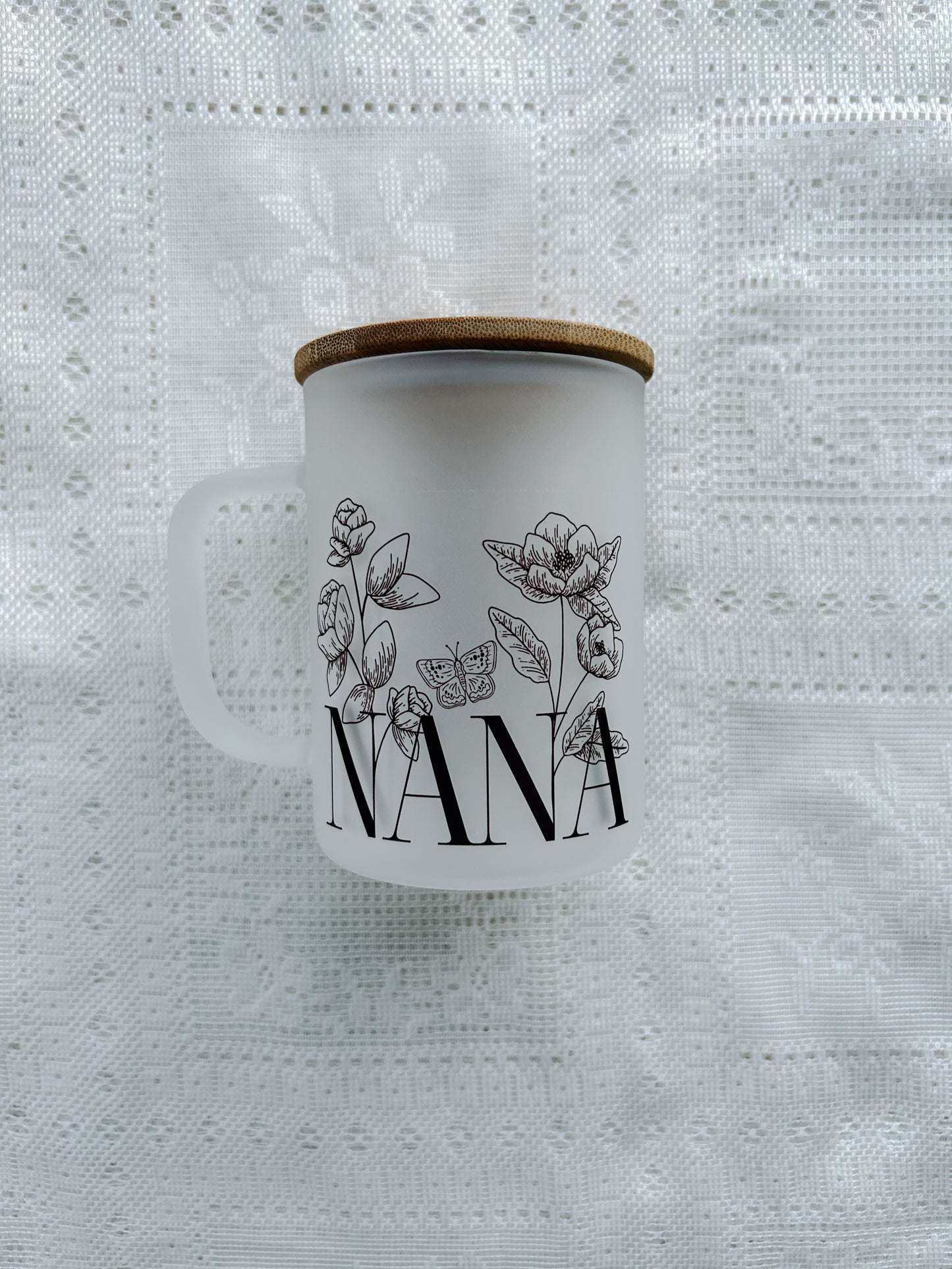 Nana Floral Frosted Mug