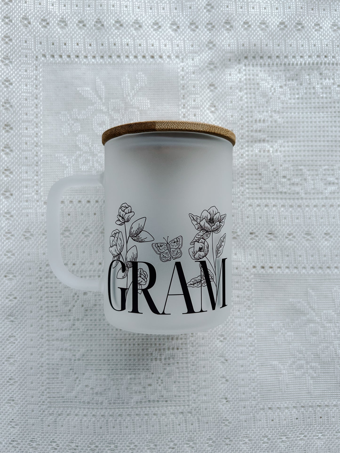 Gram Floral Frosted Mug