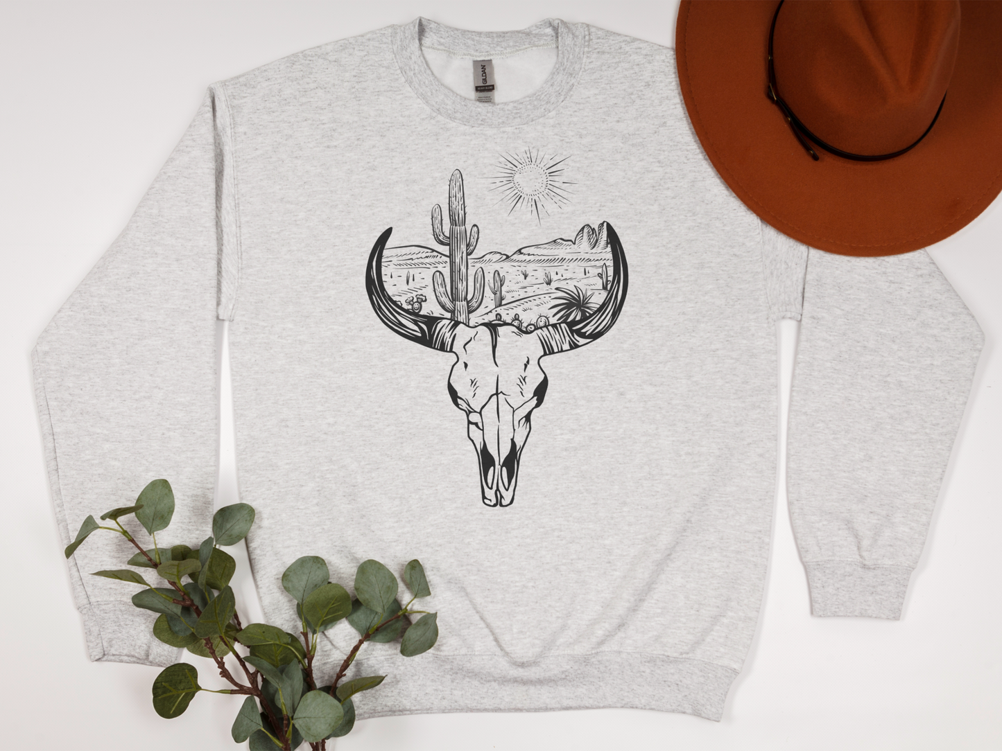 Western Skull Sweatshirt